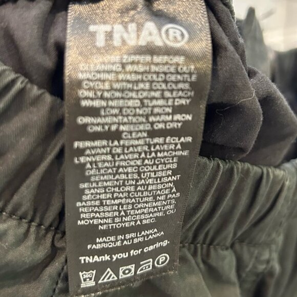 Aritzia Tna Squad Pocket Parachute Cargo Pants Baggy Black - Picture 10 of 10